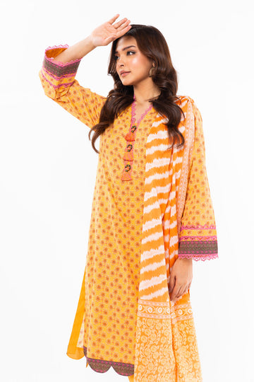 Alkaram Studio SS-36-1-24 Yellow Spring Summer Collection Online Shopping
